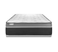 Matelas VITAL CARE 100 x 220 cm - 26cm - Ressorts ensachs et mmoire de forme - Moelleux - Matelas Blanc