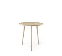 Mater Accent Ovale Table de Café Chêne Laqué Mat Ø70