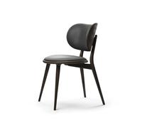 Mater Chaise The Dining Chair cuir noir. hêtre lasuré noir