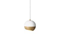 Mater Pendentif de rayon blanc. petit-détail en chêne à l'écran