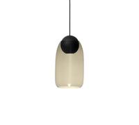 Mater Suspension Liuku Ball tilleul laqué noir smoked glass