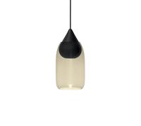 Mater Suspension Liuku Drop tilleul laqué noir smoked glass