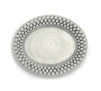 Mateus Plat ovale Bubbles 20 cm Gris