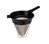Matfer Bourgeat Exoglass 017362 Passoire à bouillon en acier inoxydable Noir/gris 25,4 cm
