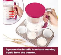 Mathiateur de pâte à crêpes, distributeur de pâte, ustensiles de cuisson, outil de cuisine pour crêpes, gâteau Chi, gaufre, muffin, mélange, fournitures de cuisson 500ML Dispenser 1pc