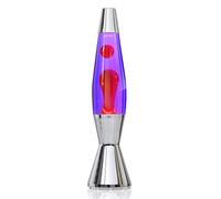 MATHMOS Lampe à lave Astro Baby Argent | Fabriquée en Grande-Bretagne depuis 1964 | Lampe à lave Violet/Rouge | Formule unique de lampe à lave | Conforme aux normes de sécurité les plus strictes