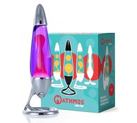 MATHMOS Lampe à lave Neo Argent, testée sûre pour enfants | Lampes à lave Violet & Rose à basse température et sécurité intégrée | Lave longue durée remplie à la main en Grande-Bretagne