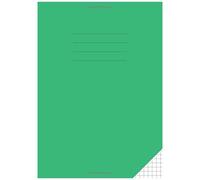 Maths Exercise Book 7mm Squares A4: Squared Paper / Square Grid Notebook For Mathematics / School 100 Pages Green Cover