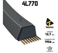 Matijardin - Courroie tondeuse Tiger Belts 4L770 kevlar trapézoïdale | 12,7 x 1956 mm