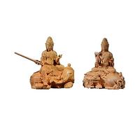 Mation Bouddha Décoration de Maison - Art Artisanal Statue de Jardin Cadeau Zen Décoration de Bureau (3,5 x 2,3 x 3,9 Pouces) Exquis et Ornements