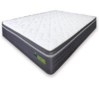 Matnature MatFoam Matelas viscoélastique réversible, Ferme et indéformable, Hauteur 21 cm, très Respirant antibactérien et thermorégulateur, Tissu antidérapant (120 x 190 cm)
