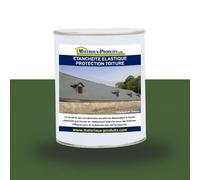 MATPRO - Étanchéité Élastique Protection Toiture - Enduit au Bitume Haute Densité - Traitement Micro-Fissures - Application Supports Souples - Vert - 1Kg
