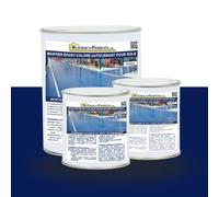 MATPRO - Mortier Époxy Coloré Autolissant - Revêtement Sols Haute Résistance - Ateliers et Stockage - Anti-Poussière - Qualité Alimentaire - Bleu Marine - 5Kg