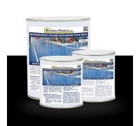 MATPRO - Mortier Époxy Coloré Autolissant - Revêtement Sols Haute Résistance - Ateliers et Stockage - Anti-Poussière - Qualité Alimentaire - Noir - 10Kg