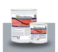 MATPRO - Peinture Epoxy Sol, Mur Aspect Mat - Sans Solvant, Auto-Lissant - Application Support Intérieur Horizontal/Vertical - Gris Béton - 2.5Kg
