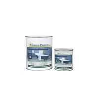 MATPRO - Peinture Laque Epoxy Salle de Bain - Sans Solvant, Auto-Lissant - Répare & Rénove Baignoire, Lavabo, Évier, Plan de Travail - Blanc Brillant - 1Kg