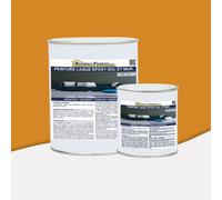 MATPRO - Peinture Laque Epoxy Sol & Mur - Sans Solvant, Auto-Lissant - pour Supports Intérieurs Horizontaux, Travaux Neufs/Réparation - Miroir Orange - 1Kg