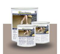 MATPRO - Revêtement Sol Anti-Glissant Haute Résistance - Sans Solvant ni Retrait - Réalisation Chapes Étanches de +7mm d'Épaisseur - Gris Taupe - 2.5Kg