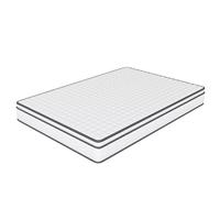 Matras - Superaly - 90x200cm - 25 cm Hauteur - Matras à ressort de poche 7 zones - Blanc