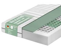 Matratzenheld Matelas 140 x 200 cm, matelas à ressorts ensachés Relax, dureté H4, Öko-Tex Matelas ergonomique à 7 zones, hauteur 18 cm, hypoallergénique et antibactérien, 140 x 200 cm