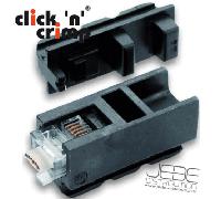 Matrice click'n'crimp CIMCO 106016 fiches Western 6 pôles non blindées
