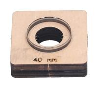 Matrice de découpe ronde en cuir, moule de découpe en acier allié de bois, matrice de poinçonnage de 40 mm de diamètre pour le traitement de bricolage, coupe parfaite pour le