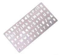 Matrice de gravure en acier inoxydable 304 pour mnémoniques à estamper sur des plaques en acier avec des impressions précises de caractères creux (A)