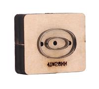 Matrice de poinçonnage pour cuir en forme de chiffre 0, emporte-pièce en acier allié avec base en bois de bouleau, outil de découpe de précision pour le cuir, le carton, le