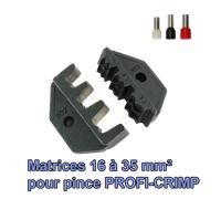 Matrice PROFI-CRIMP pour embouts de câblage 16-35 mm² sertissage trapézoïdal