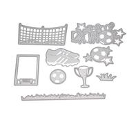 Matrices De Découpe En Métal De Football, Pochoir, Bricolage, Scrapbooking, Carte De Timbre D'album En Papier, Décor Artisanal En Gaufrage