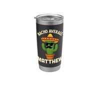 Matthew Gifts Nom personnalisé pour anniversaire Gobelet isotherme en acier inoxydable double paroi