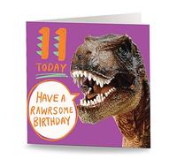 Maturi Carte d'anniversaire « 11 Today » - Violet - Intérieur vierge