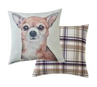 Maturi Coussin de siège rempli avec Image Aquarelle de Chien Chihuahua, Coussin de Chaise, canapé - 43 x 43 cm
