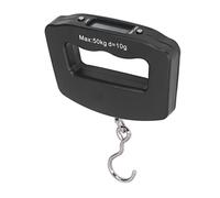 Matybobe Balance Numérique Suspendue 50 Kg avec Crochet pour Bagages et Courses Balance électronique LCD Transparente Idéale pour la Pêche et L'usage Domestique Petite Portable