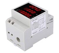 Matybobe Compteur de Puissance Multifonction, monté sur Rail AC 80-300 V | Voltmètre Ampèremètre Numérique, Affichage simultané du Facteur de Puissance du Courant de Tension, Précision de 1%, Plage