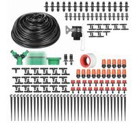 Matybobe Kit D'irrigation Goutte à Goutte Système D'arrosage Kit D'arrosage des Plantes Tube de 40 M Plastique Résistant aux UV [marque] Contrôle du Débit D'eau (Tube de 40 m)