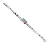 Matybobe Rail de Guidage Linéaire Miniature 250 Mm avec Bloc Coulissant | Ensemble de Rails et de Blocs en Métal, Conception Compacte et Légère pour équipement Automatique, Vis de Montage de Rail