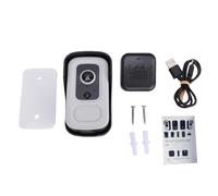 Matybobe Sonnette Intelligente sans Fil avec Caméra de Détection de Mouvement, Sonnette Vidéo Intelligente WiFi, Caméra Vidéo sans Fil, Nocturne 130 HD, Changeur Voix Bi