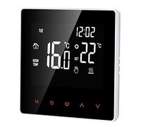 Matybobe Thermostat numérique 16 A - Contrôleur de température numérique - Écran LCD tactile - Programmable par semaine - Thermostat électrique de chauffage au sol pour la maison, l'école, le bureau,