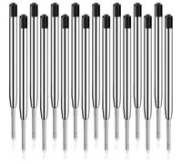 Mauepersu 16 Pieces Ballpoint Pen Refill, International Standard Refill, Metal Replacement Refills For G2 Size, Line Width 1 Mm M, Writing Colour (Black)
