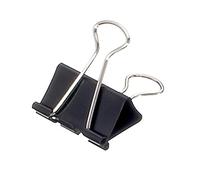 MAUL 2151990 Boîte de 12 Pinces MAULy 215 largeur 19 mm Capacité 7 mm Sachet Libre-Service Noir