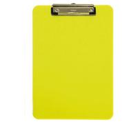 MAUL porte bloc A4 MAULneon | Porte bloc en plastique au format DIN A4 | Clipboard à suspendre | Pince moderne pour le rangement du papier | Pour le bureau, la cuisine et l'atelier | Jaune