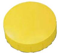 MAUL 6162013 Aimant de Maintien Solide, Charge Max, : 0, 3 kg, Jaune | Accents colorés pour les notes, vue d'ensemble rapide des tableaux, peut contenir jusqu'à 7 feuilles, design plat
