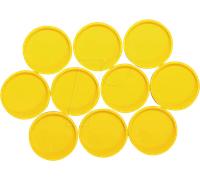 MAUL 6172313 - Aimants, 29 mm, jaune, 10 pièces