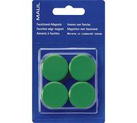 MAUL 6175202 Facetterand-Magnet Pro-Sb, 0, 17 kg-Diamètre 15 mm, Vert, 4