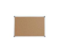MAUL 6295584 Fixed Bulletin Board Aluminium, Liège Marron, Gris Tableau d'Affichage pour Annonces