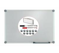 MAUL 63124-84 Weißwandtafel 2000, Kit Complet Argent, 1200 x 900 mm