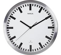 MAUL 9063308 - Pilote radio piloté / horloge murale - Diamètre: 300 mm - Argent