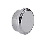MAUL Aimant néodyme rond – Puissant 16 x 7 mm, charge jusqu'à 5 kg – Argent