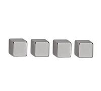 Maul Aimant Néodyme (l x H x P) 10 x 10 x 10 mm cube argent 4 pc(s) 6169296